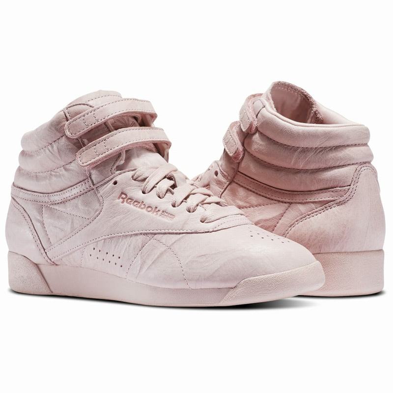 Tenisi Reebok Freestyle Hi Fbt Dama Roz Romania ZD3362BP